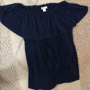 Maternity off the shoulder shirt